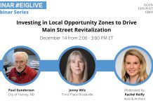 EIG OZ Webinar Series | Investing in Local Opportunity Zones to Drive Main Street Revitalization